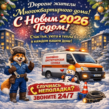 С Новым 2026 годом! Поздравление от УК «Маяк»